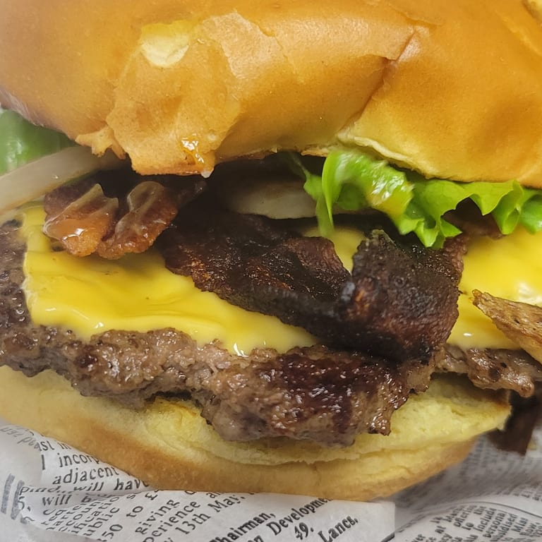 Whiskey Bacon Burger Delight